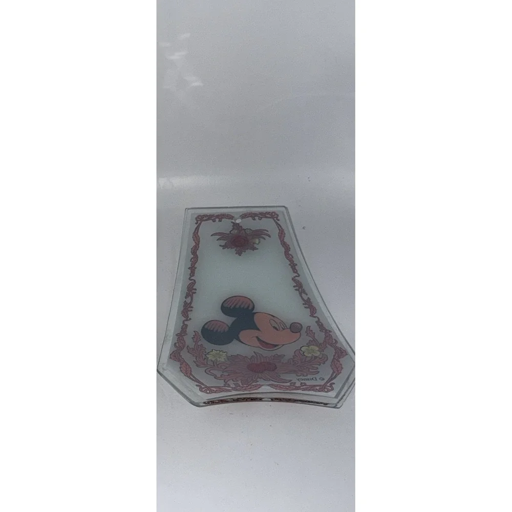RARE‎ Vintage Disney Mickey Mouse Glass Lamp Shade REPLACEMENT PANEL